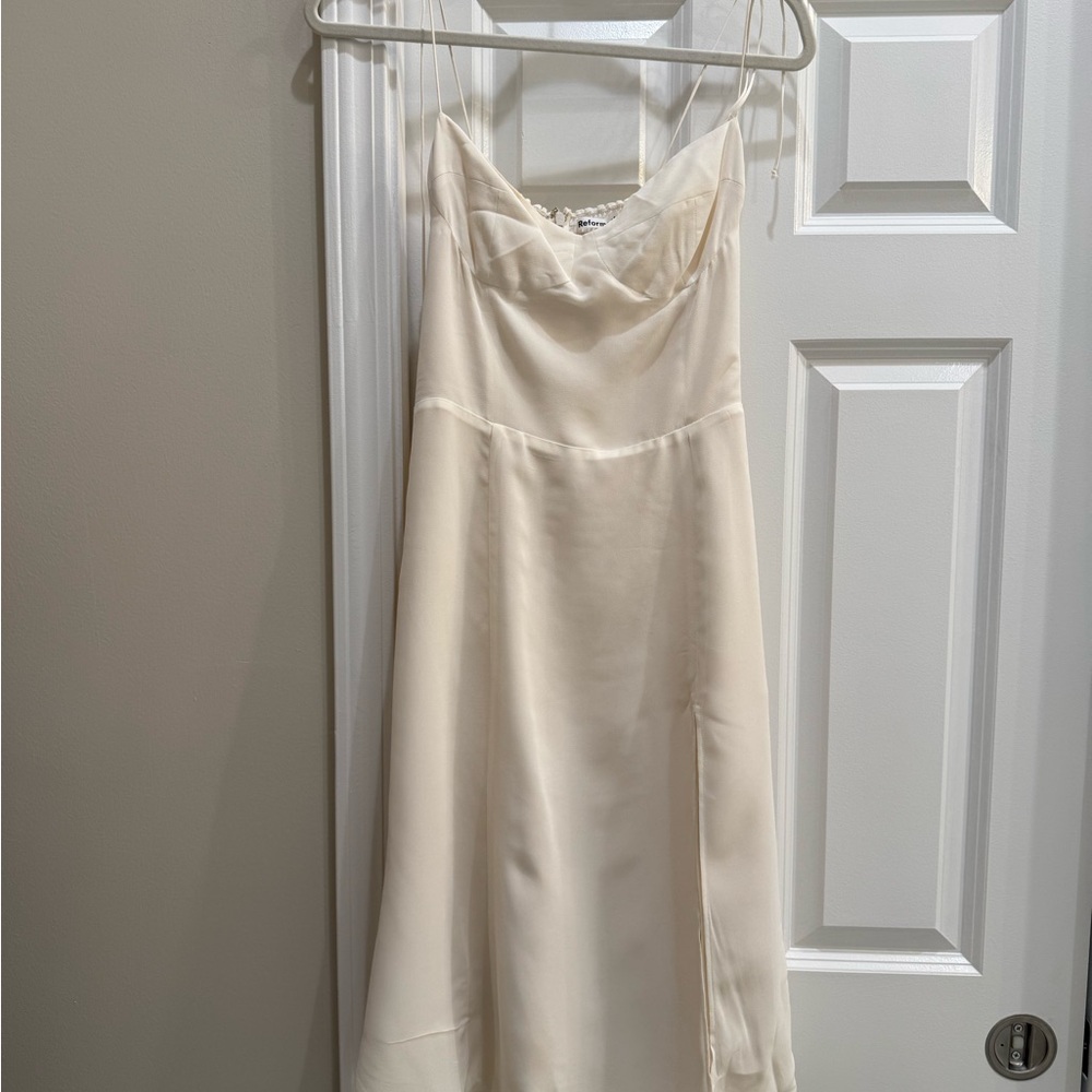 Reformation Cream Dress